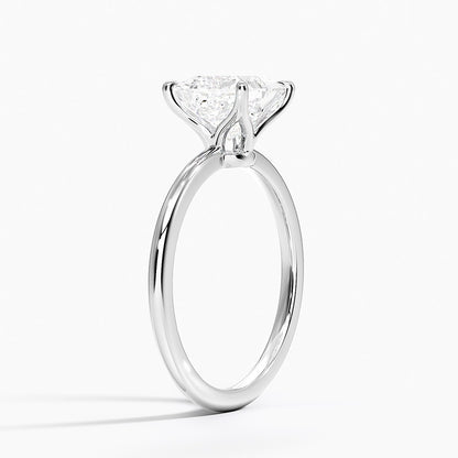 Princess Shape Engagement Rings | 14k White Gold